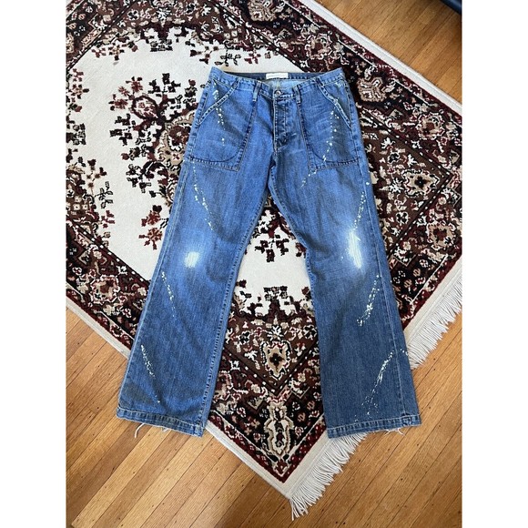 Paper Denim & Cloth Destroyed Jeans Men’s 34x32 - Picture 1 of 4